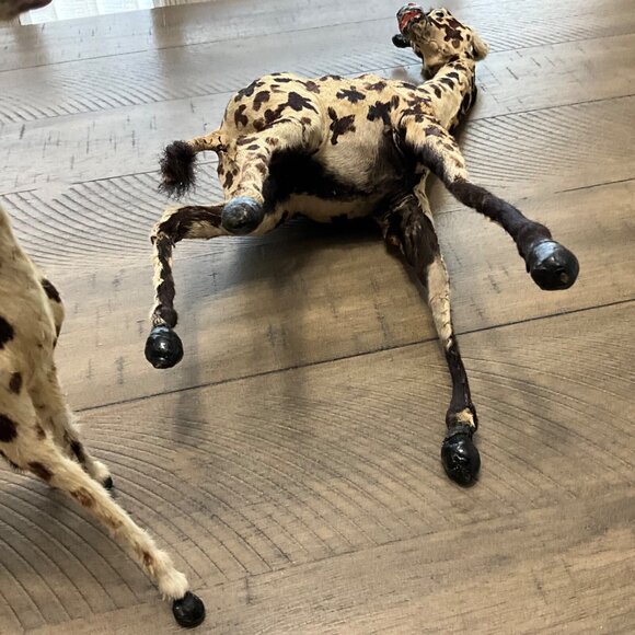Victorian Antique Miniature Giraffe Victorian Toys Handmade Fur Taxidermy - Picture 10 of 13